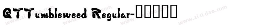 QTTumbleweed Regular字体转换